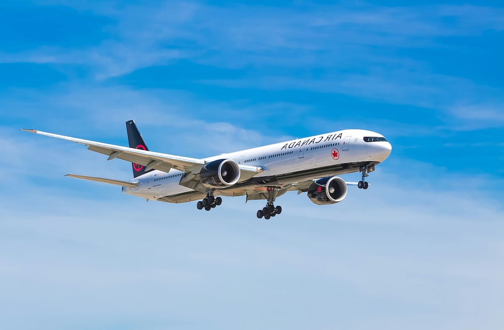 Ferry and flight departure boards for onward travel